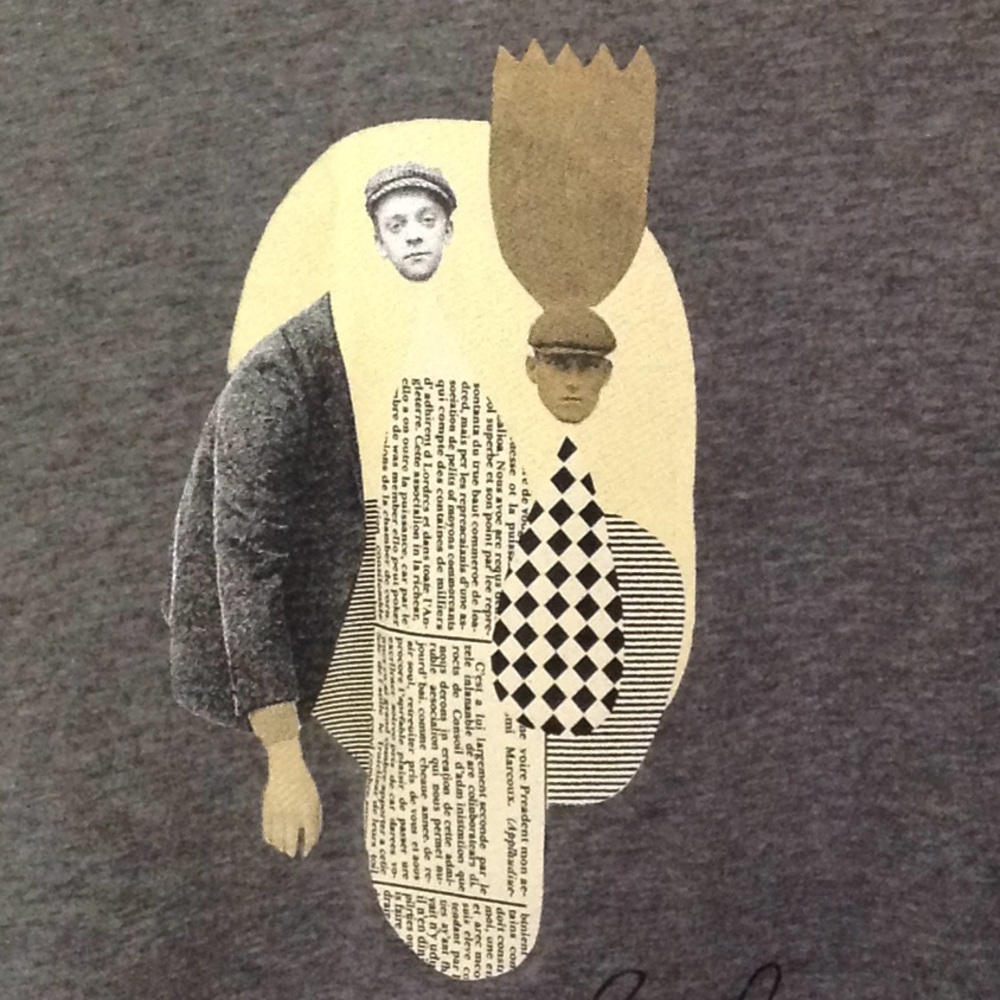 🌑 Rare Rabbit 'Gentleman' - Strep Style Grey Tee - Picture 8 of 8